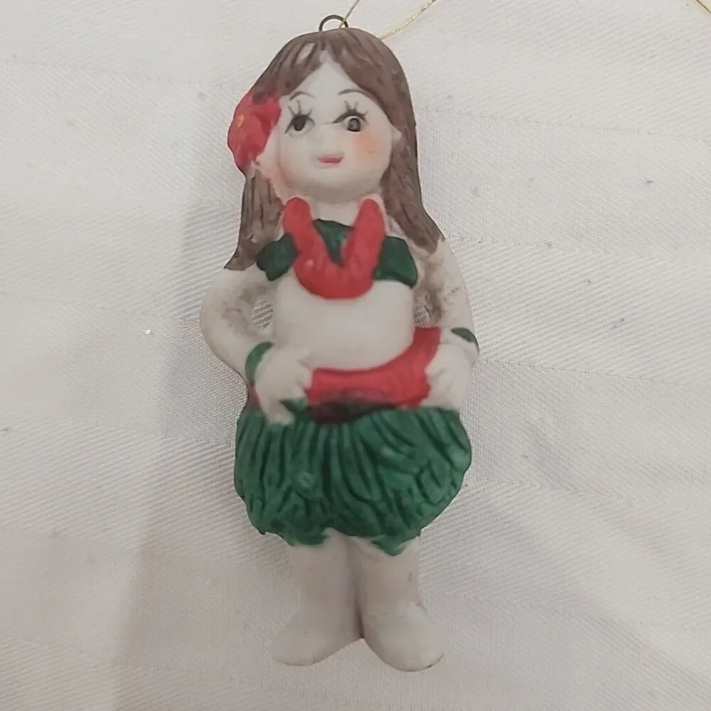 Vintage All American Kids Ornaments Set of 5 in Original Box 1986 New No Chips